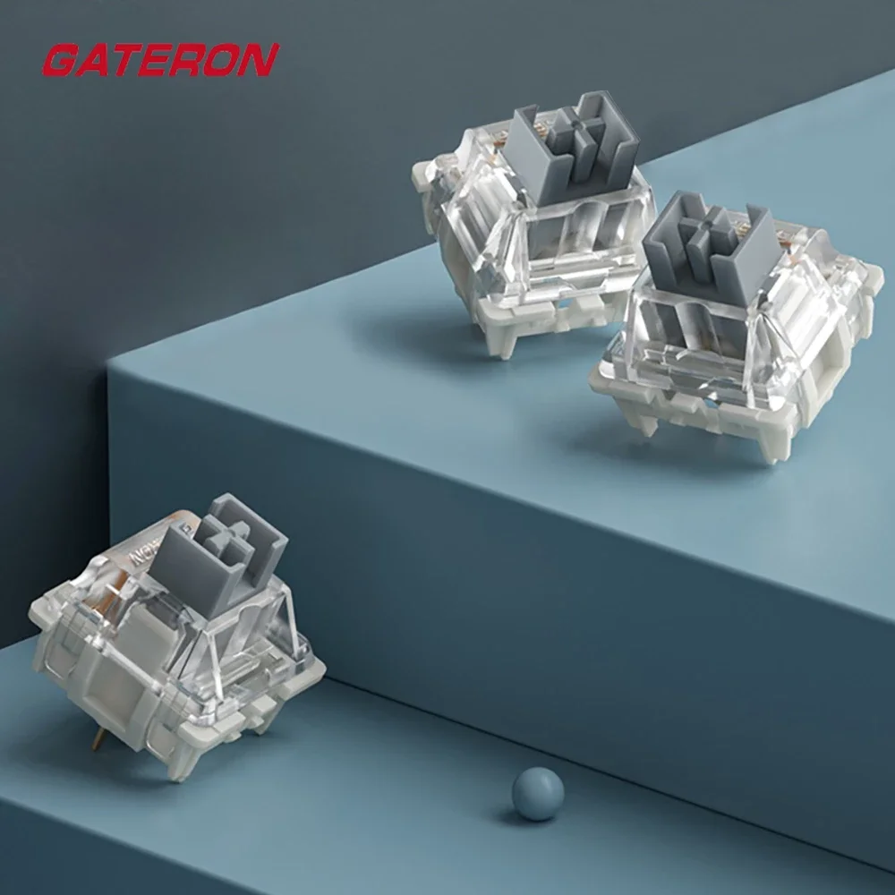 Линейный пылезащитный переключатель Gateron Silver Pro одинарная Двухступенчатая