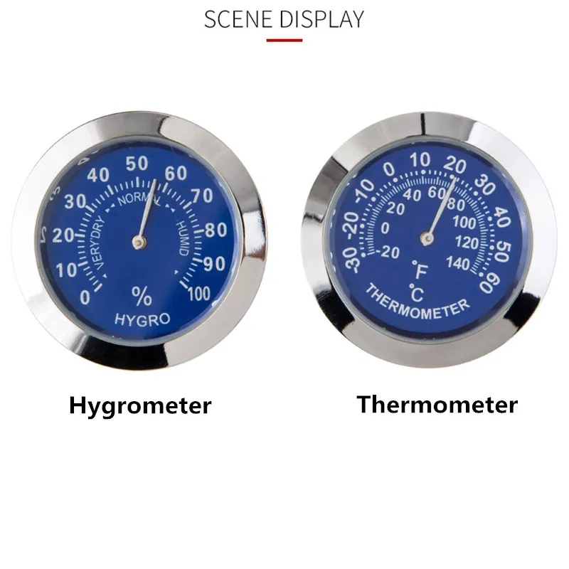 Car Accessories Thermometer Hygrometer Mini Car Interior Thermometer