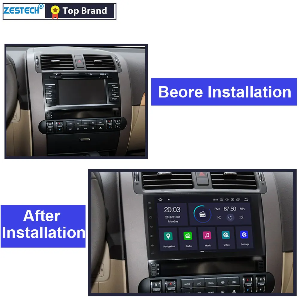 Sale ZESTECH Android 9 2 din car radio dvd gps  for kia borrego / mohave 2008-2012  car multimedia for kia mohave 9 inch touch screen 4