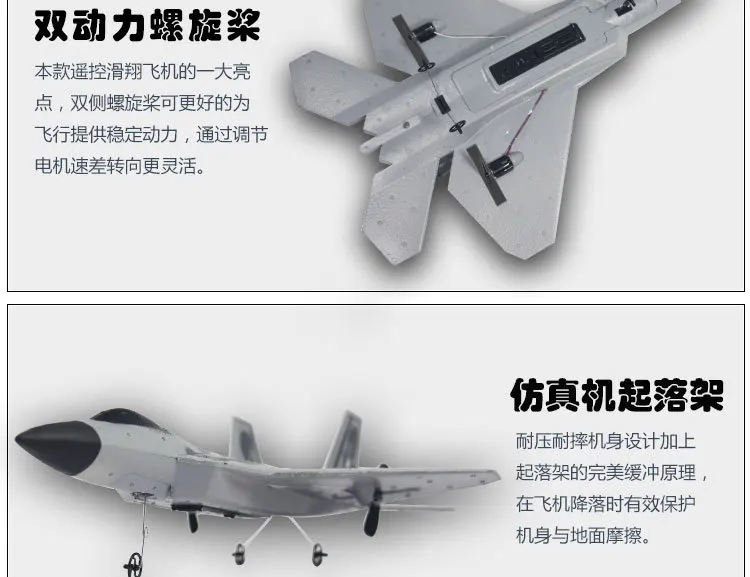 F22 пульт дистанционного управления планер наружная детская игрушка с фиксированным крылом, устойчивая к падению электрическая модель самолета из пены, самолет-истребитель
