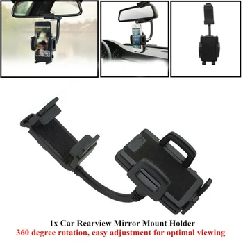 

For Phone GPS 360Degree Universal Car bracket Car Mirror Mount Cradle Hot Sale