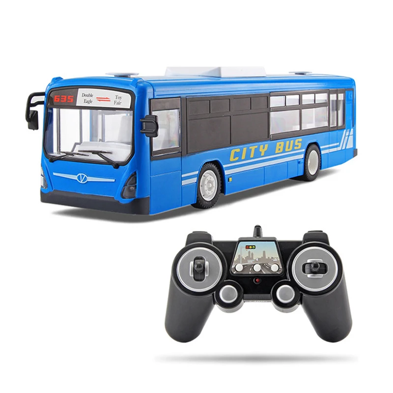 

RC Car 6 Channel 2.4G Remote Control Bus City Express High Speed One Key Start Function Bus with Realistic sound and Light