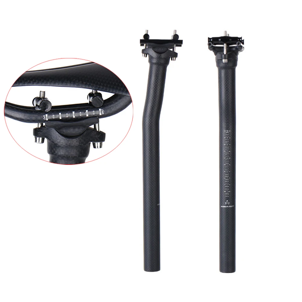 

Carbon Seat Post Road Bike Seatpost 27.2/31.6mm MTB Carbon Fiber Seatpost 3k Matte 300/350/400mm