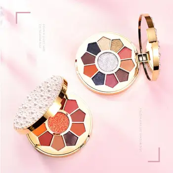

11 Colors Shimmer Matte Eyeshadow Pearlescent Charming Plate Sequin Shining Eye Shadow Makeup Accessory
