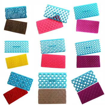 

9pcs Gift Biscuits Chocolate Fondant Lace Gift Decoration Icing Embossing Machine Mold Cake Baking Template