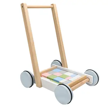 

1 Set Multi-function Baby Walker Wooden Trolley Children's Toys