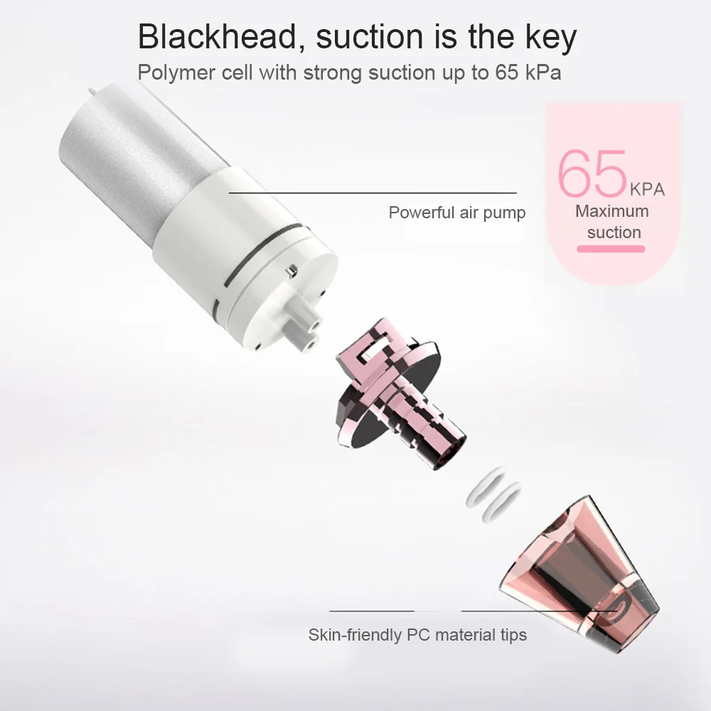 Acne Remover Blackhead Beauty Supply Face Cleaner Black Head Removal 6 Treatment Heads Acne Removing Apparatus