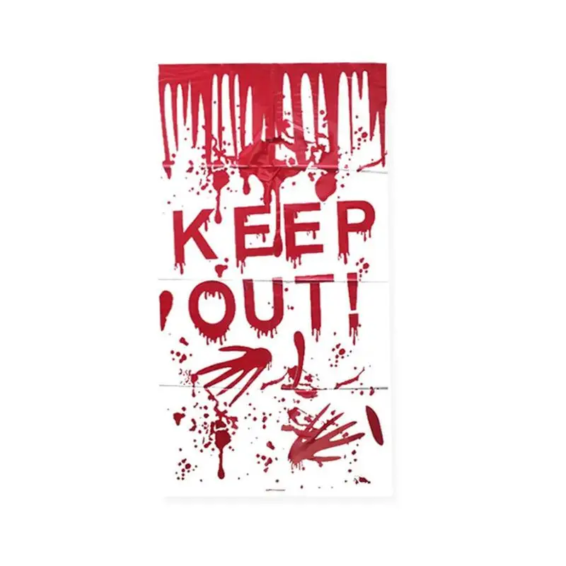 Horror Wall Stickers Blood Scene Decoration Props Creative Unique Halloween Ghost Wall Paste Home Decoration Accessories