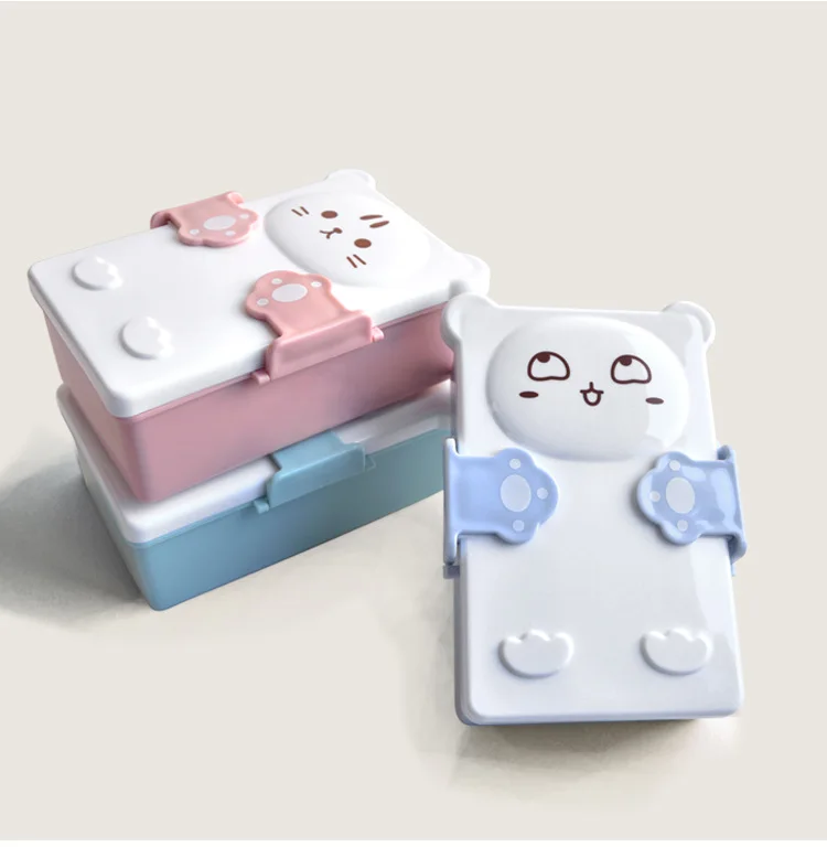 Пищевой контейнер для микроволновой печи Ланч-бокс es Hug My lunch box для школьных Бенто-суши коробка герметичная детская фруктовая закуска портативный контейнер