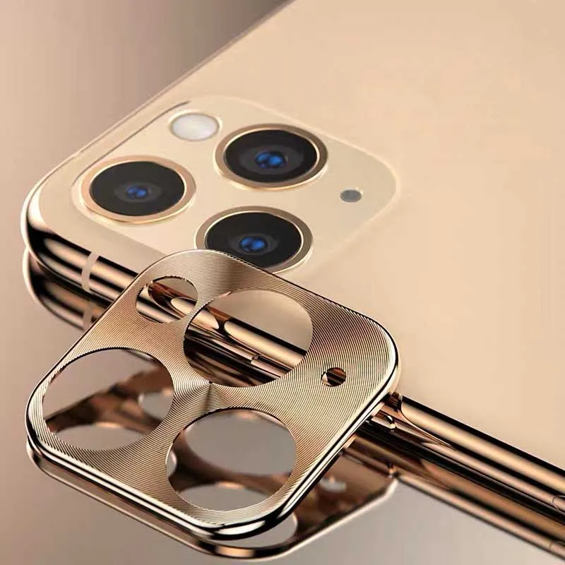 Камера объектив Защитная пленка для экрана iPhone 11 Pro Max металлический Камера Len Protector чехол на iPhone 11 Pro Max Камера крышка - Цвет: Золотой