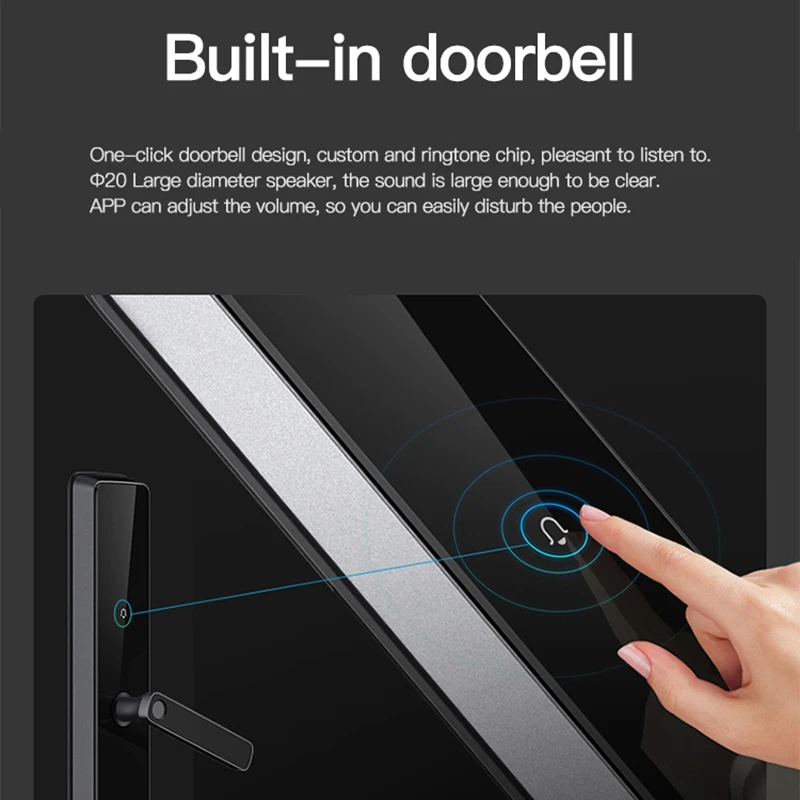  Obawa Intelligent Fingerprint Door Lock Smart Card Digital Code Electronic Door Lock Security Xiaom
