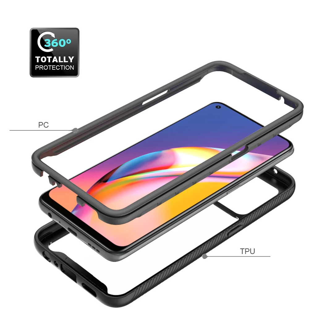Чехол для телефона OPPO Reno 5 Lite, задняя крышка для телефона из ТПУ  повышенной прочности, прозрачная задняя крышка для телефона OPPO A54 4G  чехол A16 A15 Realme C21Y | AliExpress