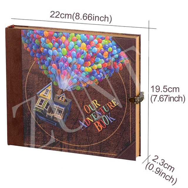 DIY Travel Photo Album  Journal Adventure Book For Office Home School Business Writing Gift Baby 146 Page Memory Scrapbook A