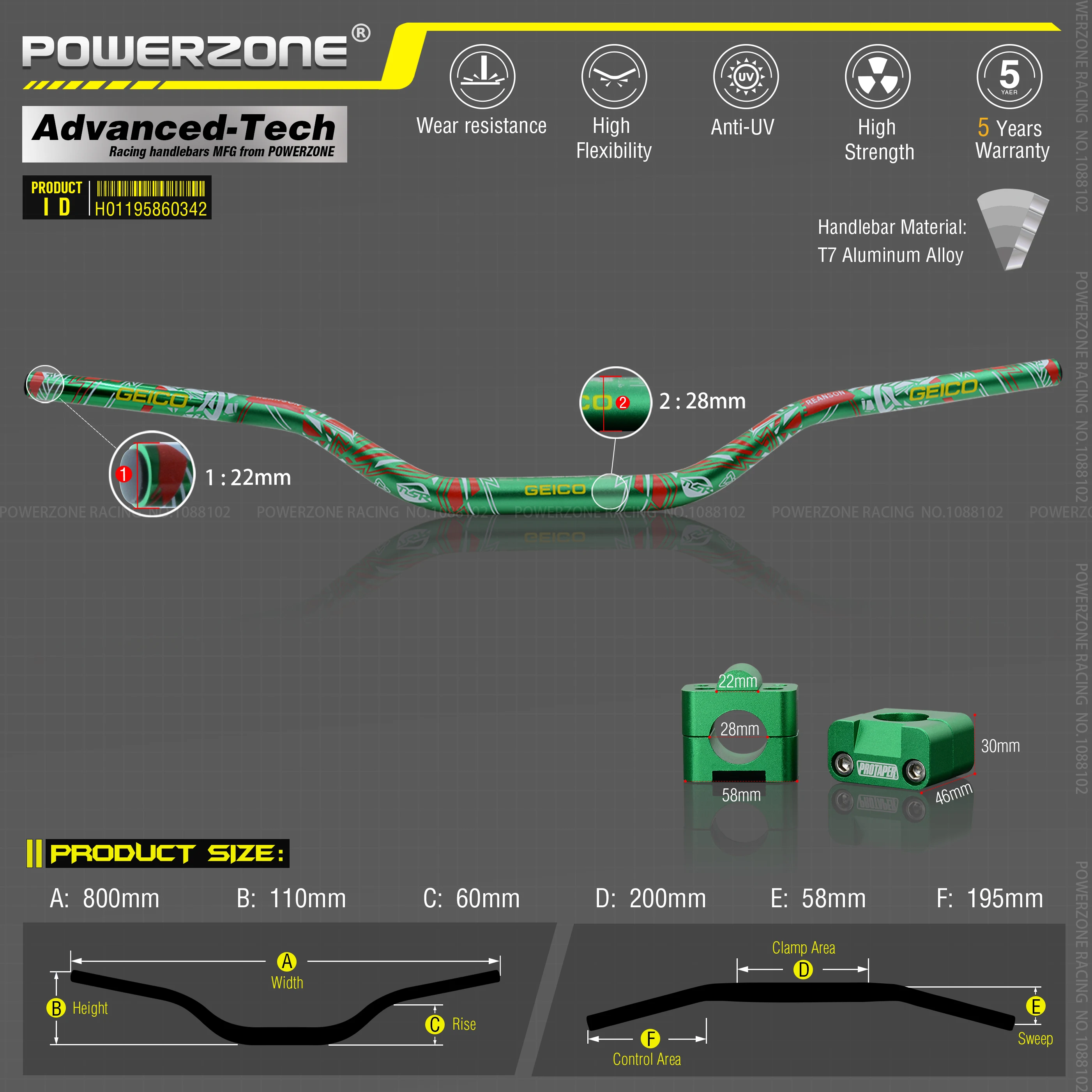 Руль для Pro Taper Pack Bar 1 1/8 &quot классическая дверная ручка ручки Pit Racing Dirt Bike Motorcycle