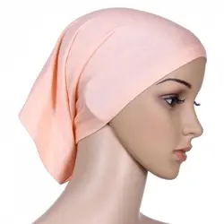 Женский исламский хиджаб шапка шарф шапка труба повязка на голову красочная головная повязка
