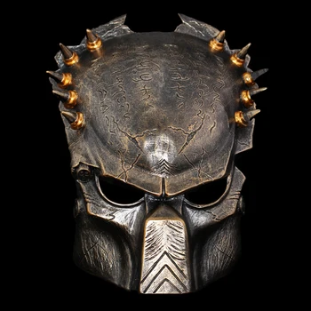 

Predator Mask Halloween Horror Carnival Party Cosplay Costume Scary Resin Full Face Mask For April Fool 's Day Cosplay