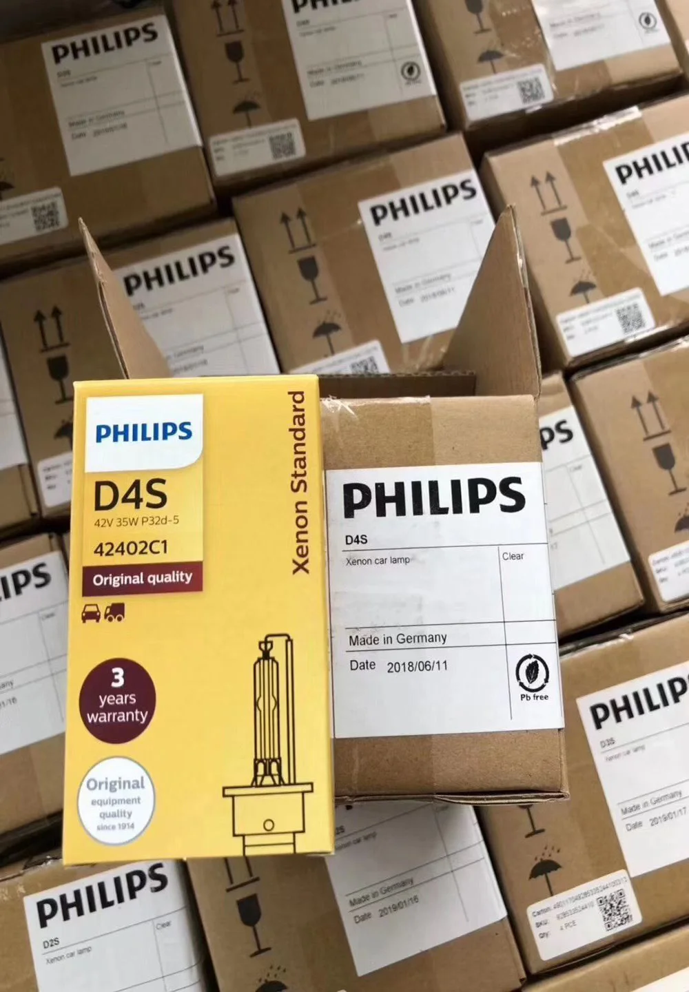 Philips D4S Xenon стандарт 42402C1 35 Вт ксенон HID фара автомобильная лампа авто лампа ECE OEM качество Германия, 1X