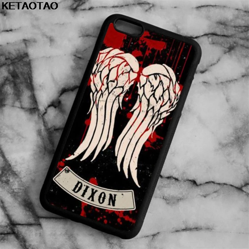 Чехол KETAOTAO The Walking Dead Zombie Rick Daryl для samsung galaxy S4 S5 S6 S7 S8 S9 S10 edge Note из мягкого ТПУ резины и силикона - Цвет: Красный