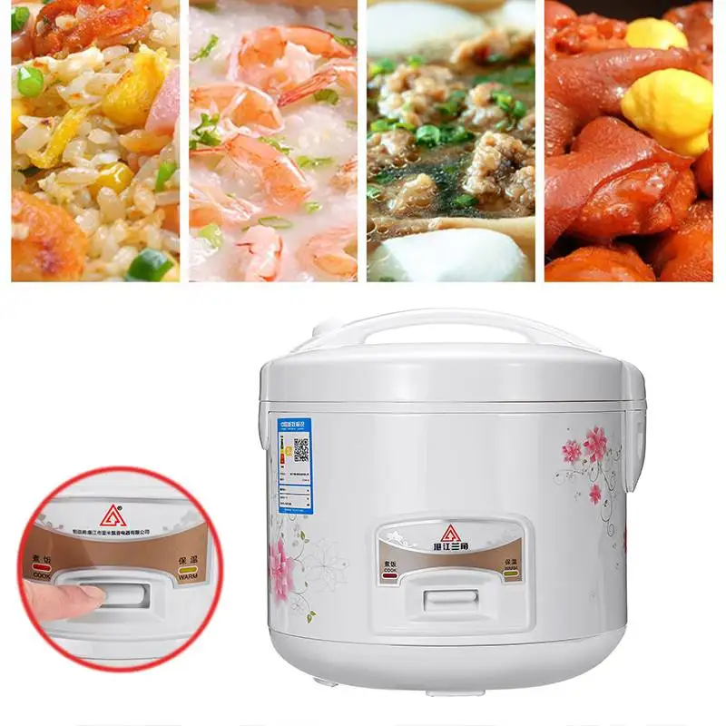 

Household Electric Rice Cooker 2/3/4/5L Alloy Cast Iron Heating Pressure Cooker Soup Cake Maker Multicooker Kitchen Appliances