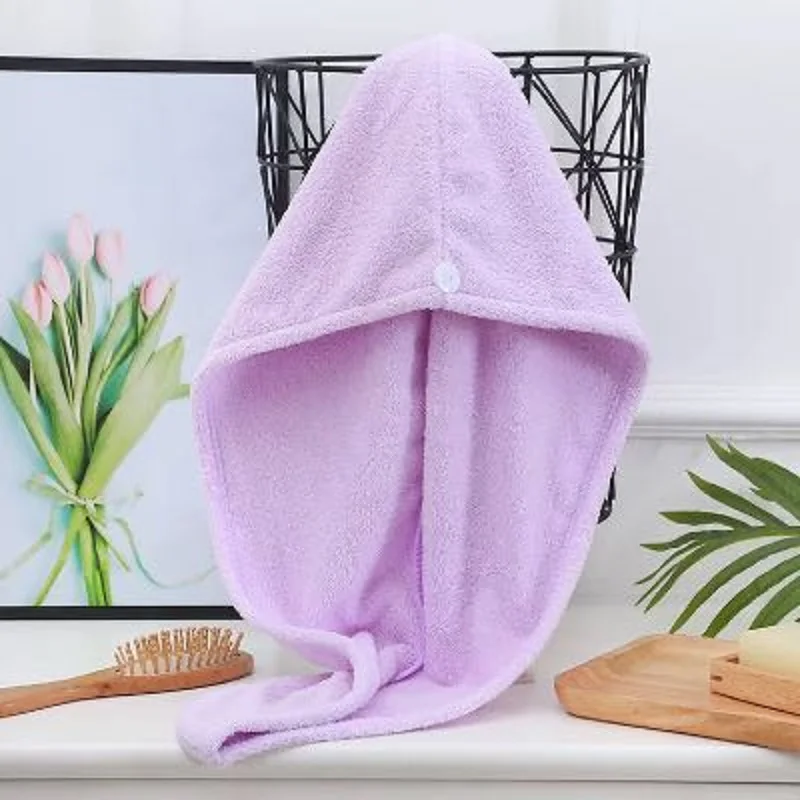 Microfiber Shower Cap Shower Hair Drying Wrap Girls Lady's Towel Quick Dry Hair Hat Cap Turban Head Wrap Bathing Tools