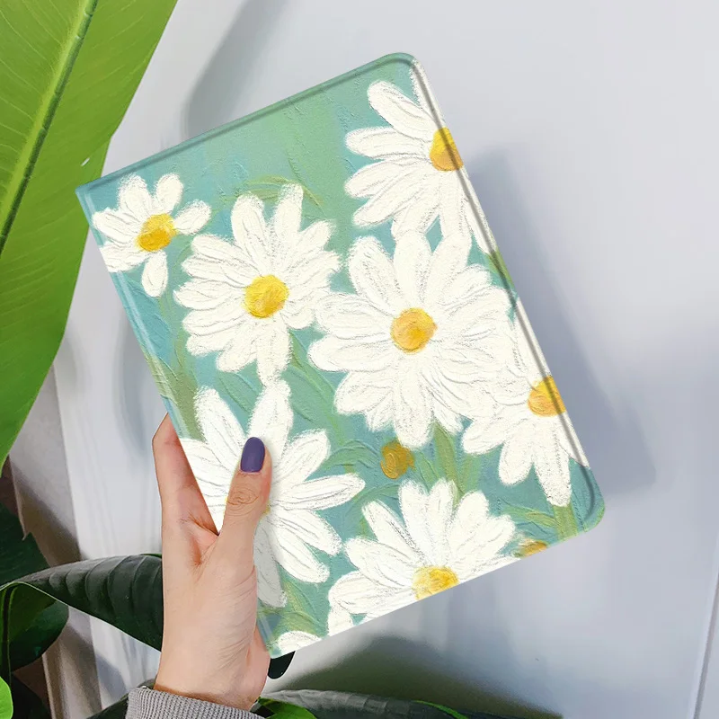 

Flower Case for iPad Pro 11 2020 10.2 Pro 10.5 Air 3 Case Auto Wake Trifold Stand Cover for iPad 9.7 Air 2 1 Mini 7th Gen Coque