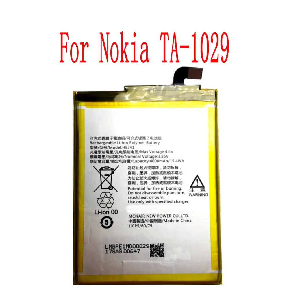 

New High Quality HE341 Battery For Nokia TA-1029 Cell Phone