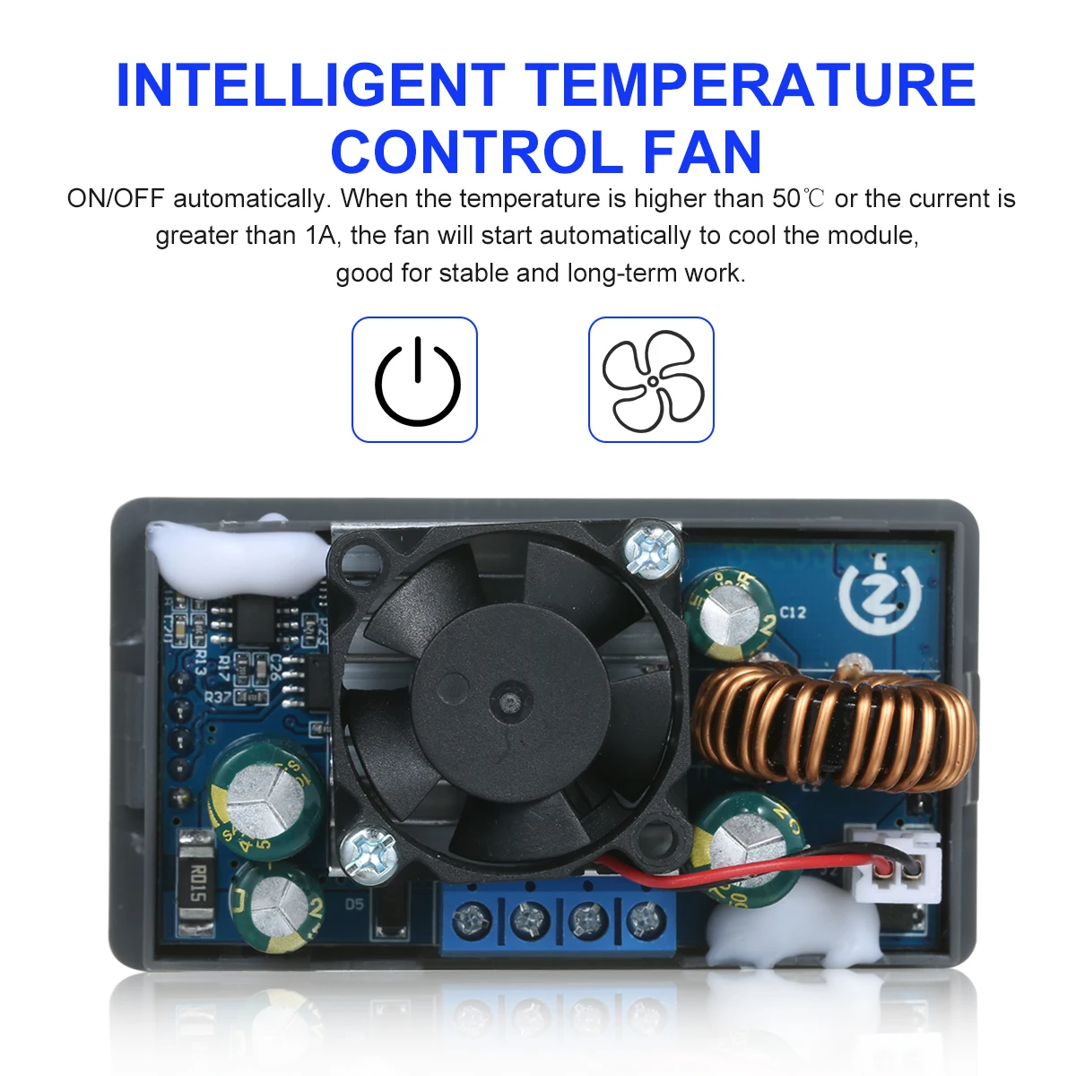 Digitális Vezérlőmodul 5A 80W Állandó Feszültség Áram Programozható ...