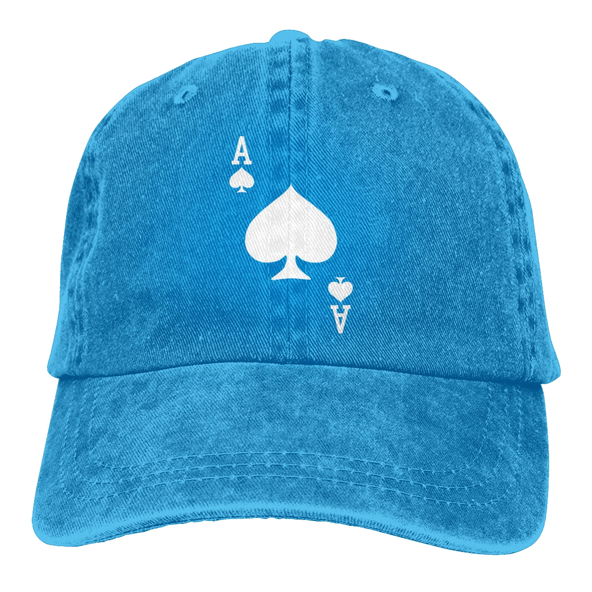 Ace Of Spades Poker Casquette Deep Heather Мужская и женская джинсовая бейсболка с завязками Регулируемая Кепка для гольфа