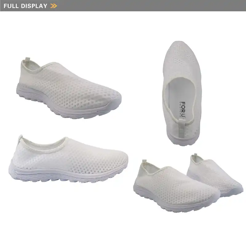 Forudesigns女性の軽量スリップメッシュ靴十代の少女漫画かわいい医療ナース快適なスニーカー レディースフラット Aliexpress