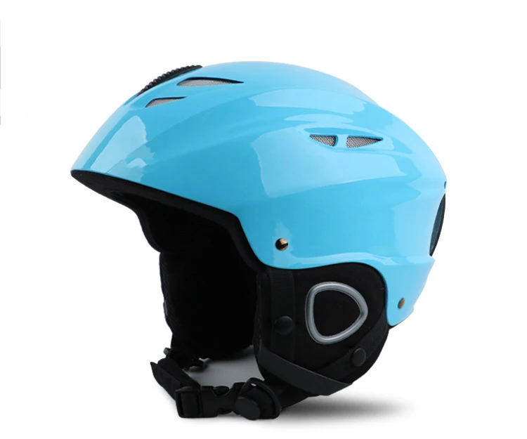 lightblue Стильный шлем для катания на лыжах, парный безопасный шлем для сноуборда, лыжный шлем, цельный дышащий шлем, размер M-L, лыжный шлем для скейтборда - Цвет: lightblue