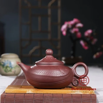 

Yixing Zisha Teapot Purple Clay Teapots Handmade Zini Yule 300cc