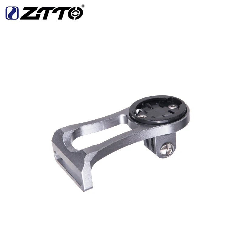 silver Ztto MTB дорожный велосипед компьютер камера держатель Руль удлинитель секундомер gps Держатель для Cateye Bryton велосипед GoPro Крепление поддержка - Цвет: silver
