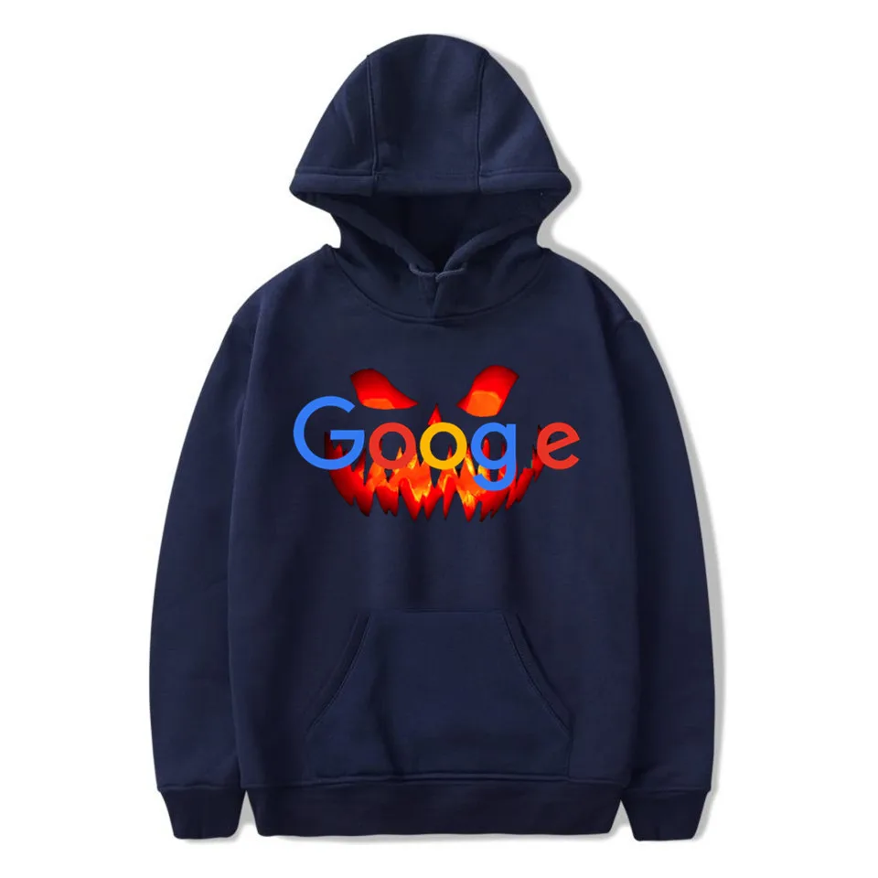 Google logo, тематические худи на Хэллоуин, толстовка, Новое поступление, свободная, популярная, унисекс, Harajuku BF, тонкая толстовка с капюшоном