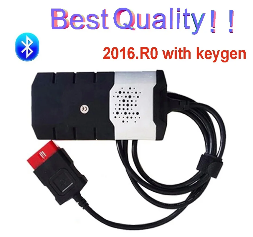 Новейший. R0 с ключом для delphis vd ds150e cdp bluetooth автомобильный Грузовик vd tcs cdp pro для autocomes obd2 сканер - Цвет: metal box with BT