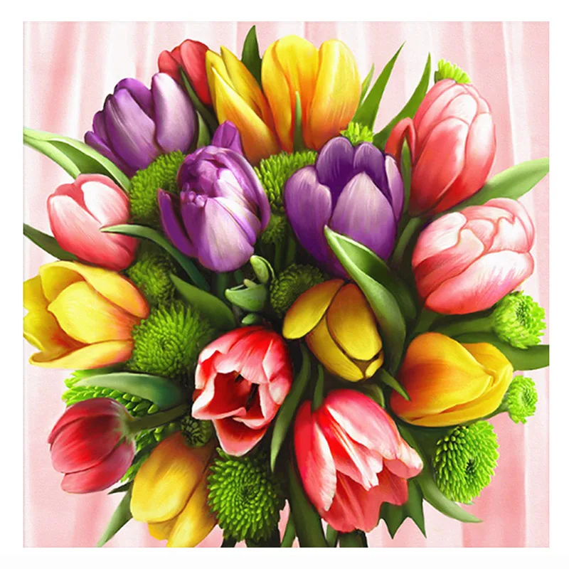 AZQSD-5D-Diamond-Embroidery-Flowers-Handmade-Diamond-Painting-Lily-Cross-Stitch-Full-Drill-Wall-Painting-Christmas