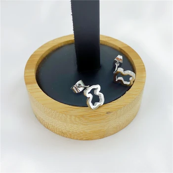 

bear earrings silver and gold color earrings stainless steel earring lover gift mama gifts top high qaulity for best gifts