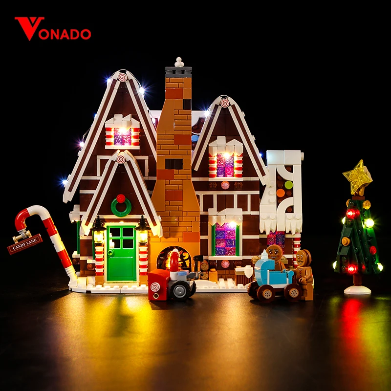 Lego Natale.Vonado Casa Di Pan Di Zenzero Di Natale Lego Compatibili Inverno Villaggio Scena Di Festa Gli Amici Della Ragazza Figure Building Blocks Giocattoli 10267 Blocchi Aliexpress