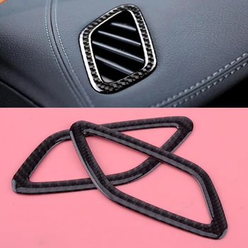 

CITALL 2Pcs Carbon Fiber Style Air Condition Vent Outlet Cover Fit for Mercedes Benz CLA GLA A Class W176 X156 2015-2017 2018