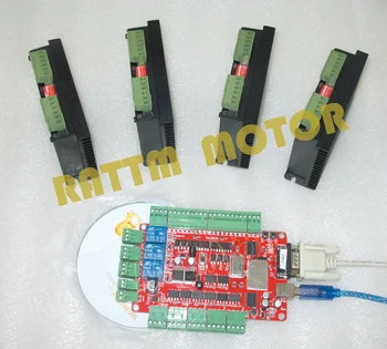 

4 Axis CNC controller kit 4 Axis USBCNC Breakout board with FMD2740C 12-48V/DC 4A stepper motor driver for CNC Router Milling
