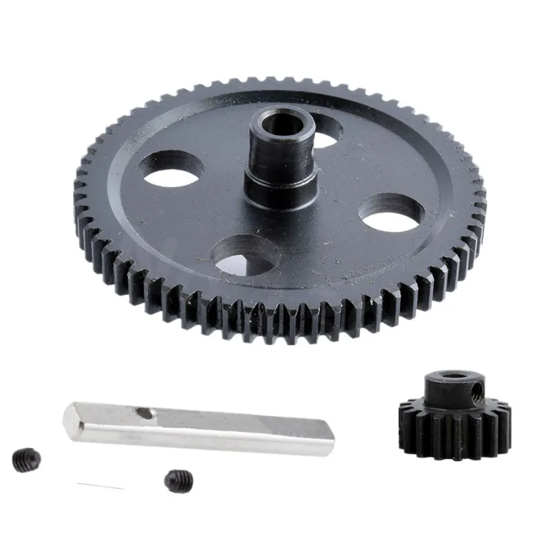 RC автомобили 0015 черный металл Spur Diff основной моторный зубчатый валик шестерни s центр редуктор 62T+ 17T Fit WLtoys 1/12 12428 12423