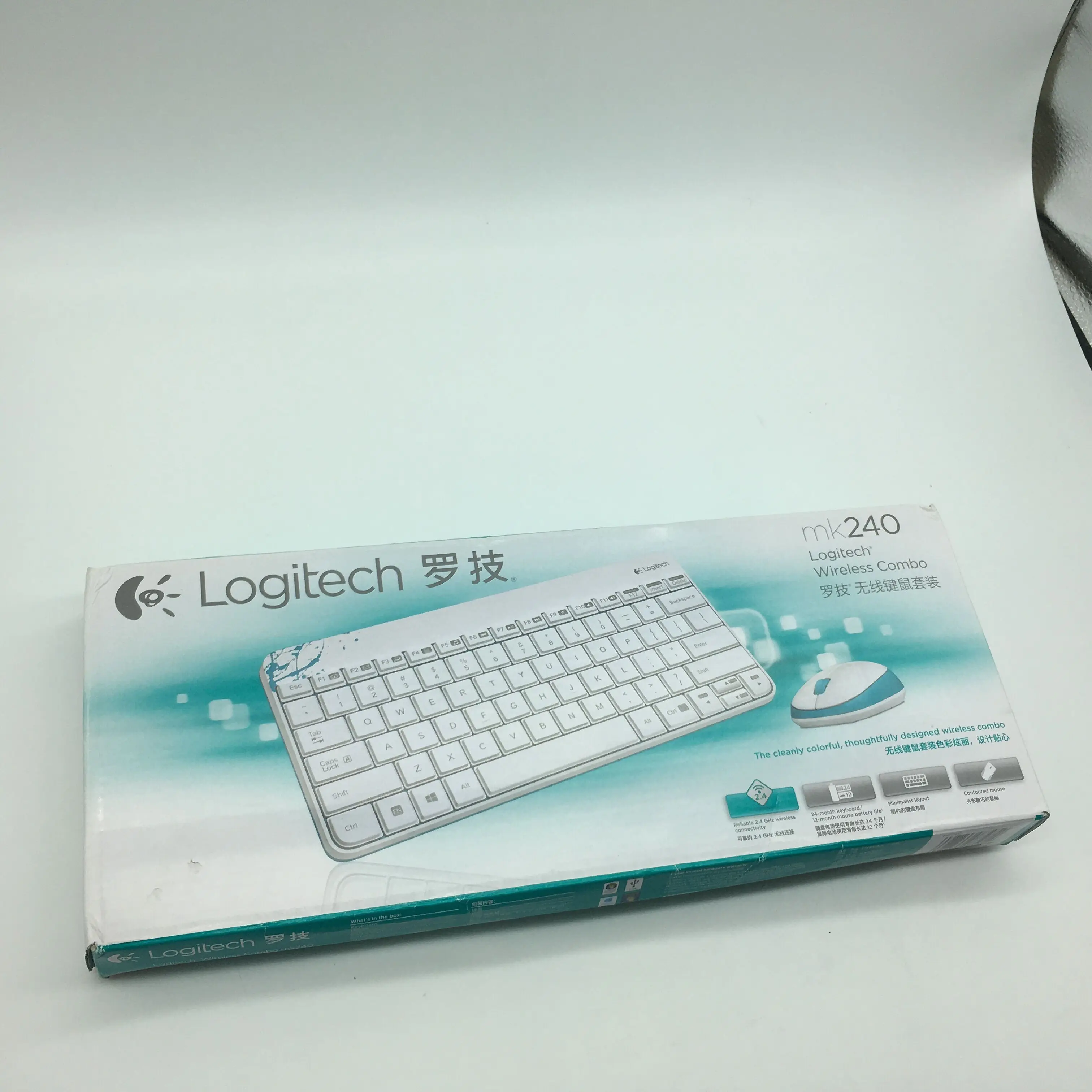 Беспроводная клавиатура и мышь Logitech MK240 Nano для рабочего стола ноутбука домашнего
