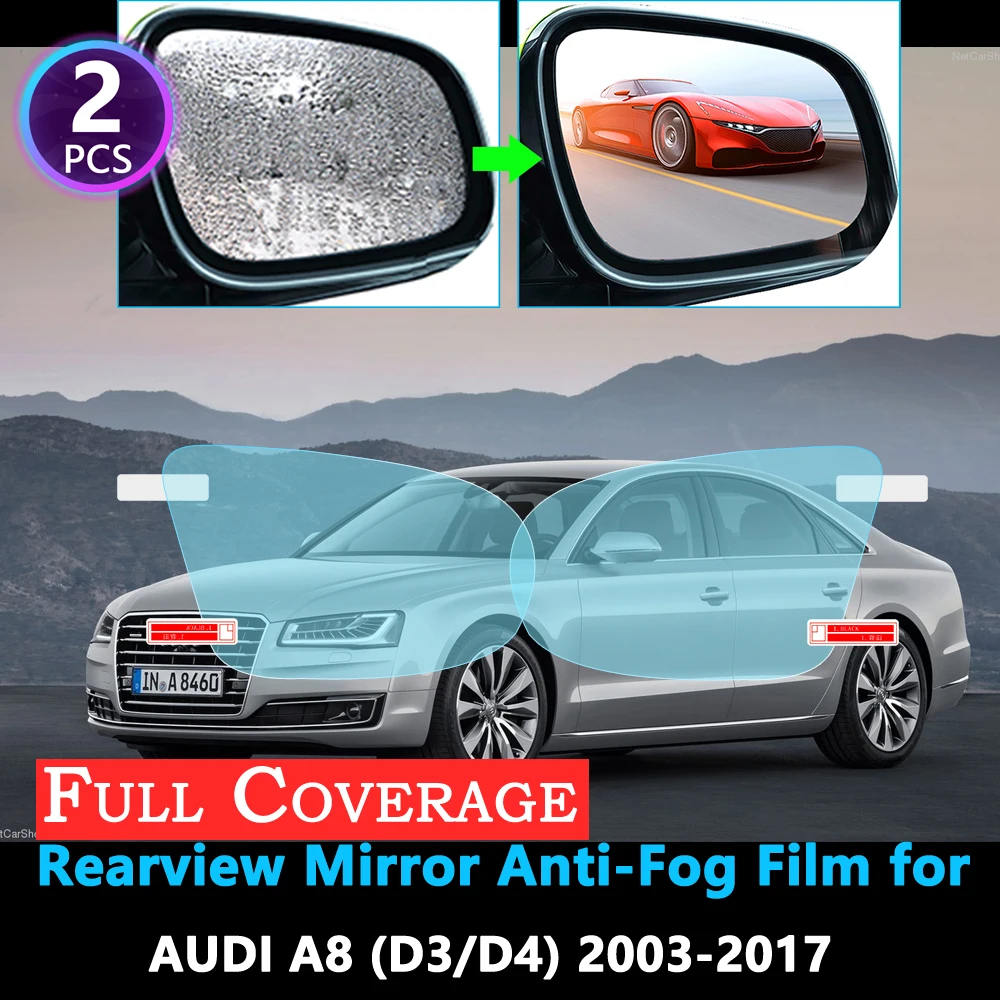 Полное покрытие Защитная противотуманная пленка для Audi A8 D3 D4 4E 4H S8 A8L 2003 ~ 2017