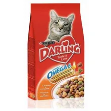 Корм для взрослых кошек Darling, полнорационный с курочкой по-домашнему и овощами, 2 кг