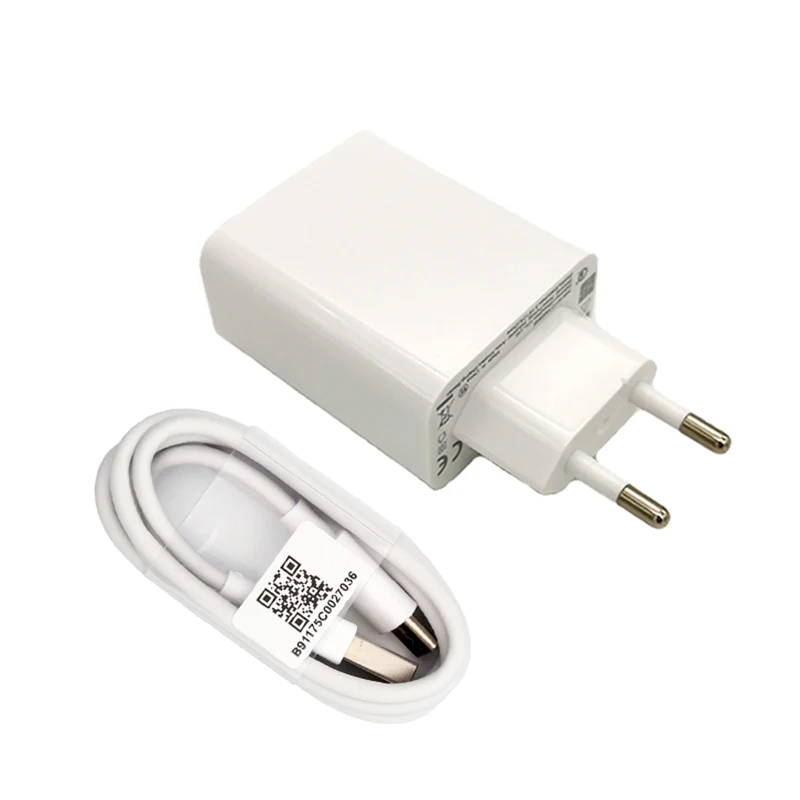 charger and cable Оригинальное быстрое зарядное устройство xiaomi 27 Вт QC4.0 EU для mi 9 se 9t CC9 Red mi note 7 8 pro K20 mi x 4 usb type c кабель для большинства смартфонов - Цвет: charger and cable