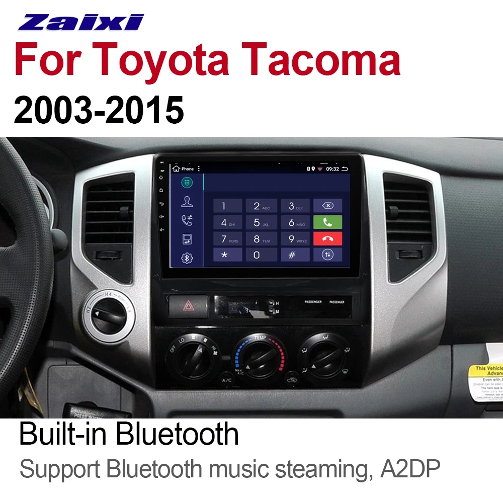 Автомобильный мультимедийный плеер ZaiXi 2 Din Android автомобильное радио для Toyota Tacoma