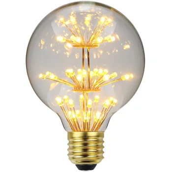 

TIANFAN Led Bulbs Vintage Style Decorative Light Bulb AC85-265V 3W E27 Firework RGB Starry Light Bulb G80