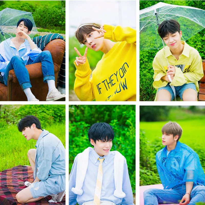 Produce101 X1 XONE New Album QUANTUM LEAP Crystal Card Sticker 18 Pcs/set Kpop Dropshipping