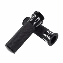 1 пара руль мотоцикла рукоятки Бар " 25 мм ЧПУ для Harley Sportster XL883 XL1200 48 2004- черный мотоцикл