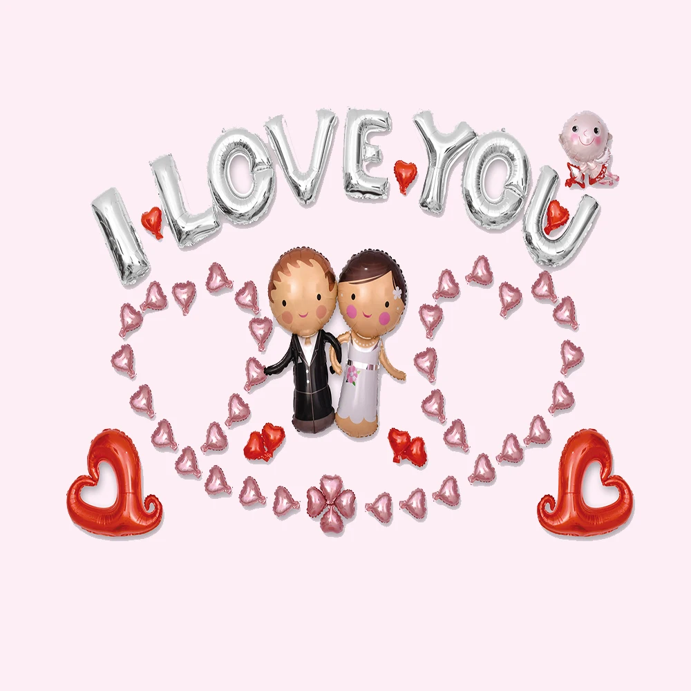 1 set of wedding aluminum foil globos bride and groom wedding anniversary balloons decoration wedding balloon 1 1 set of wedding aluminum foil globos bride and groom wedding anniversary balloons decoration wedding balloon 4