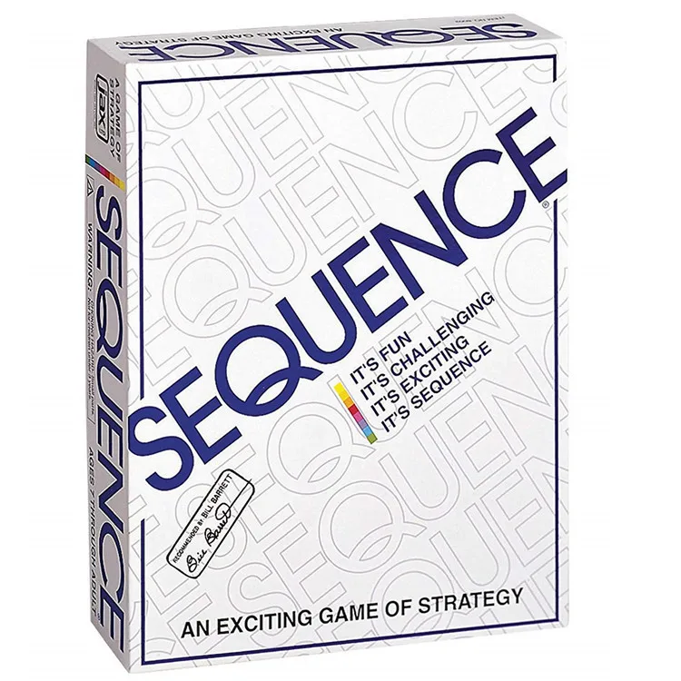 

Sequence Game Party Strategy Fully English Sequence Maze Fancy Five-in-a-row Board Games Card Game